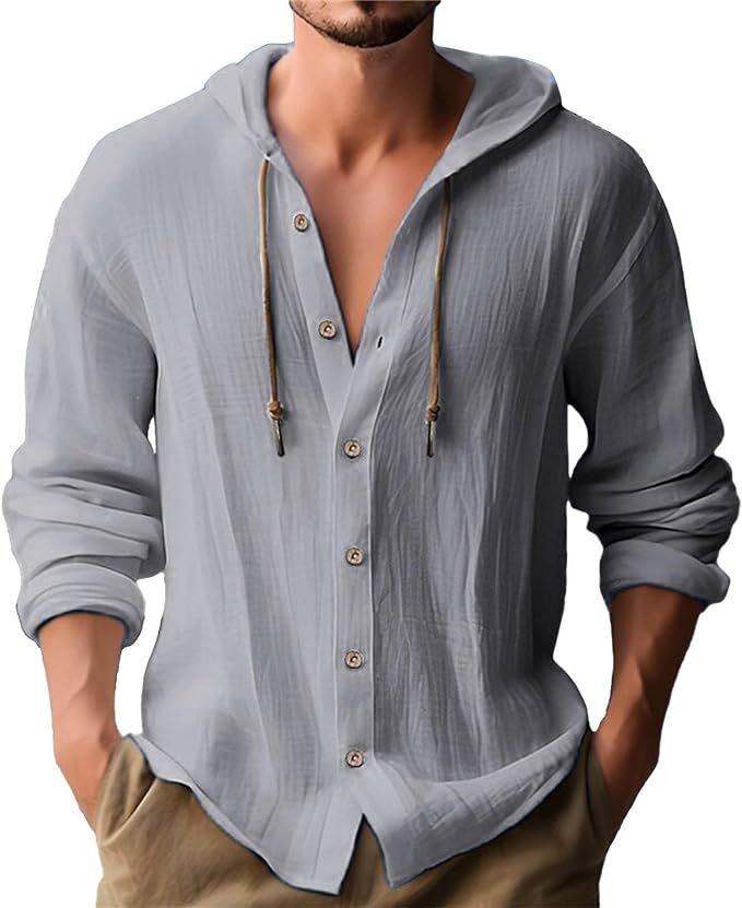 Men's hoodie with button placket Chic und Stil