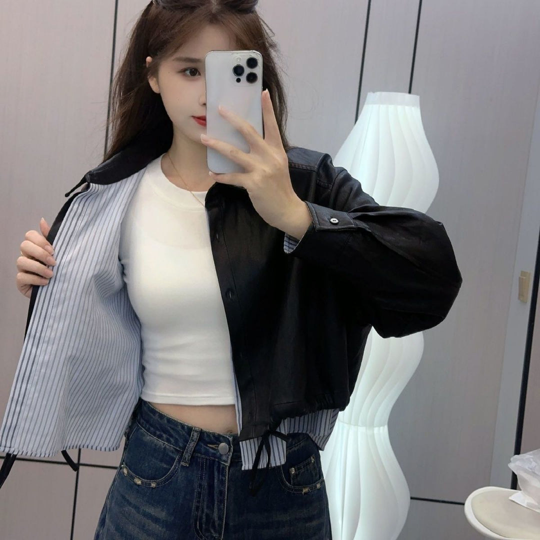 Femme veste courte décontractée et élégante Chic & Stil