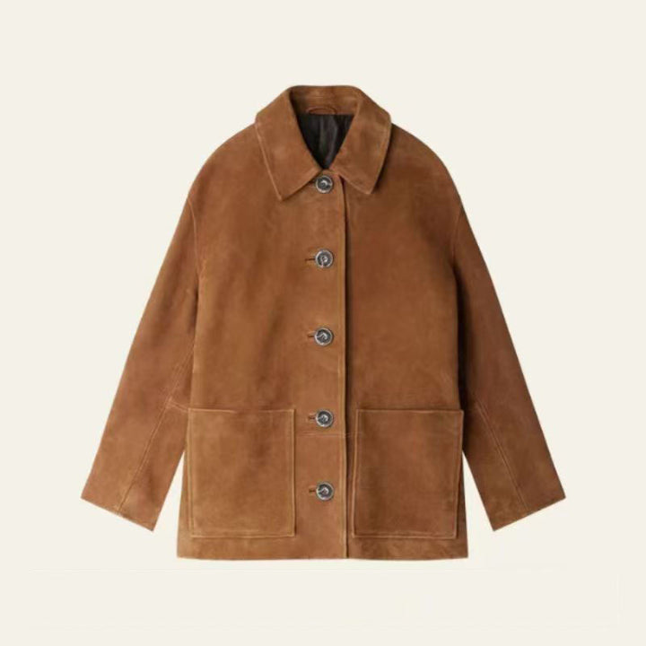 Ladies Fashion Men's Chic Suede Jacket and Style