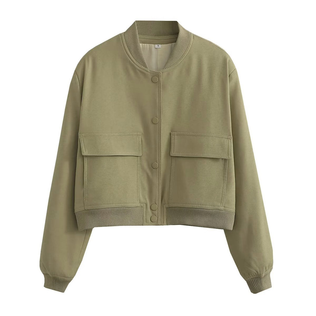 Sporty bomber jacket for women with padded lining and practical pockets Lune London