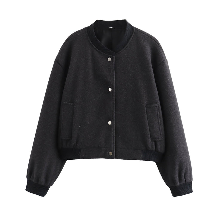 Oversized casual jacket for women with button closure Lune London
