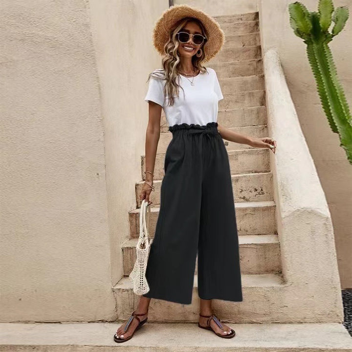 Elegant and airy culotte pants for ladies with high waist Lune London
