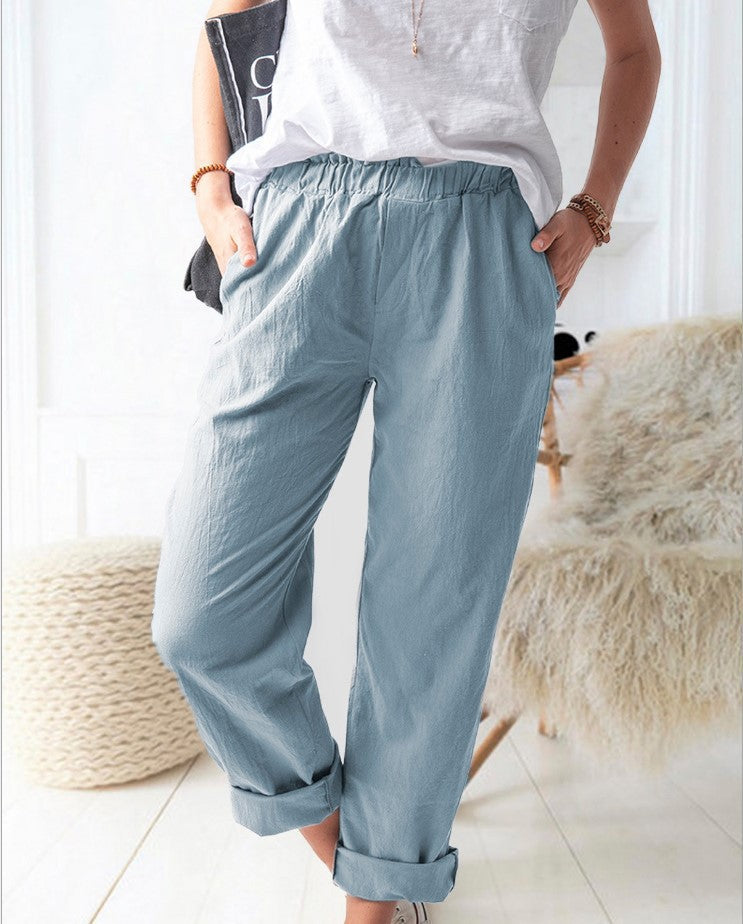 Loose linen pants for women Lune London