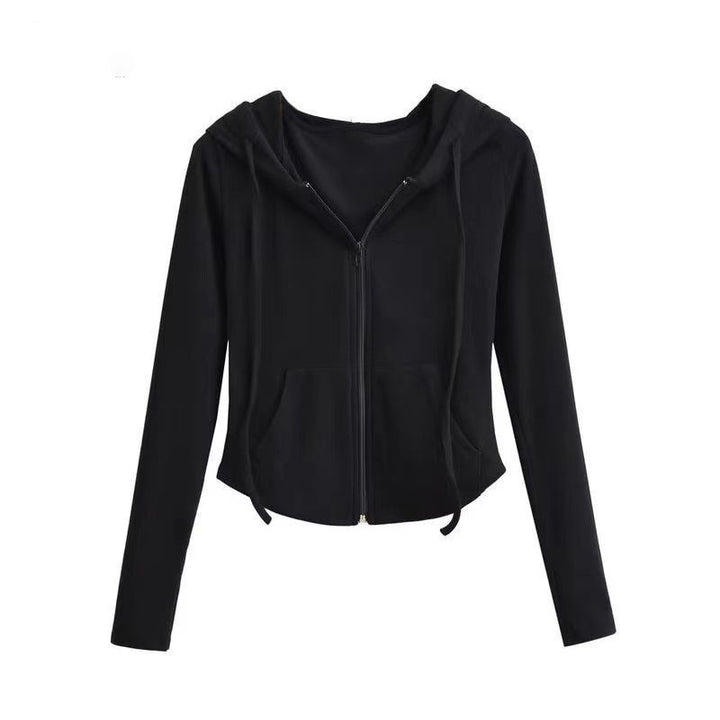Ladies sporty hoodie with zipper and comfortable fit Chic & Stil
