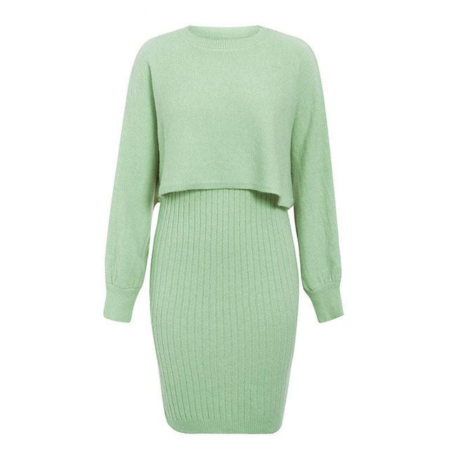 Women's knitted dress with short sweater Lune London