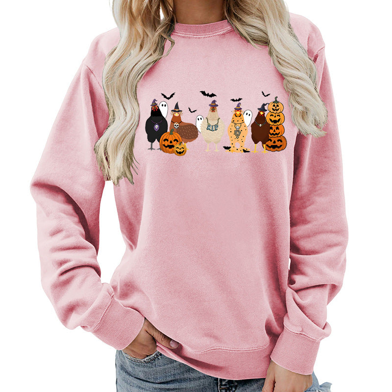 Sweat-shirt pour femmes avec motif Halloween joyeux Chic & Stil