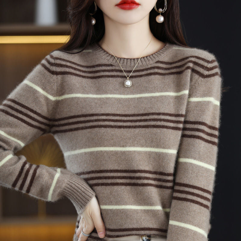 Pull rayé moderne et confortable pour femmes Chic & Stil