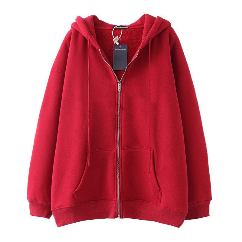 Casual hooded jacket for women with full zip Lune London