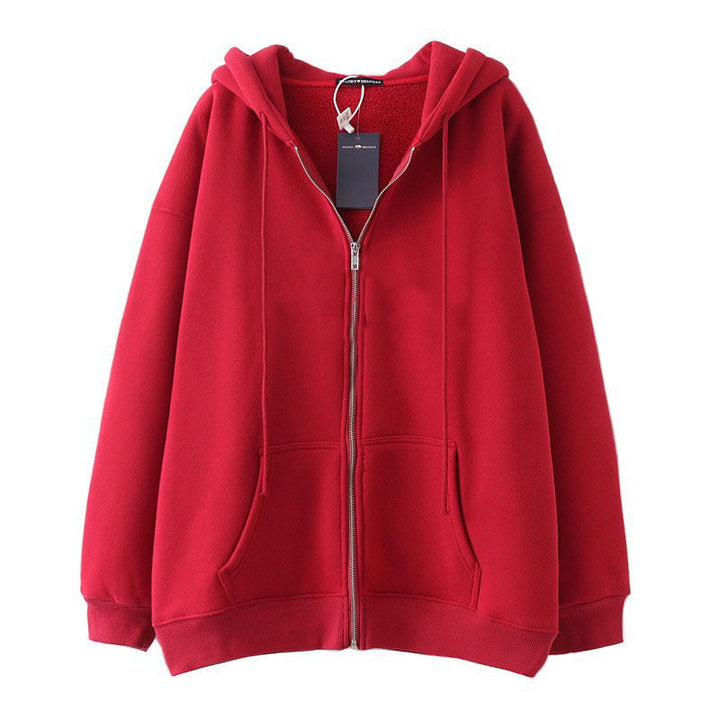Casual hooded jacket for women with full zip Lune London