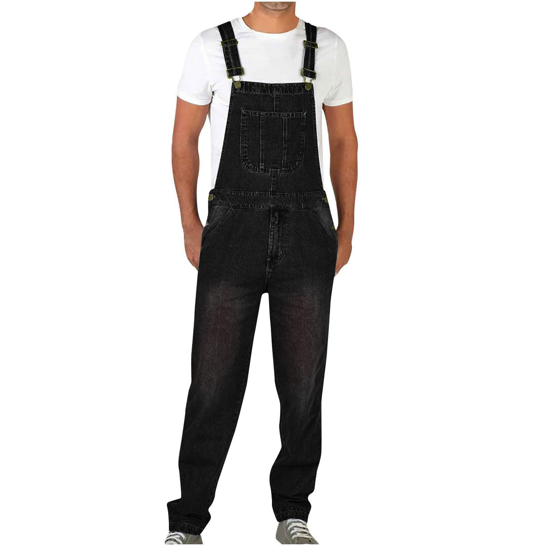 Men's denim overall in a casual cut with adjustable straps Lune London