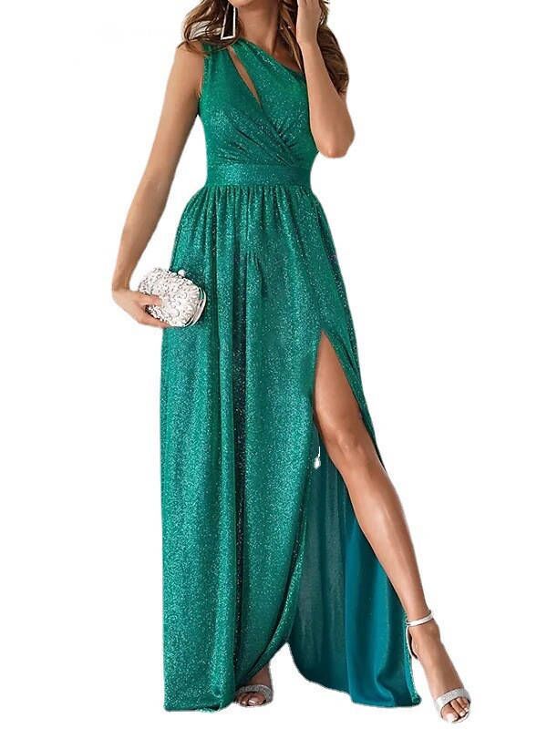 Elegant asymmetrical evening dress Lune London for women