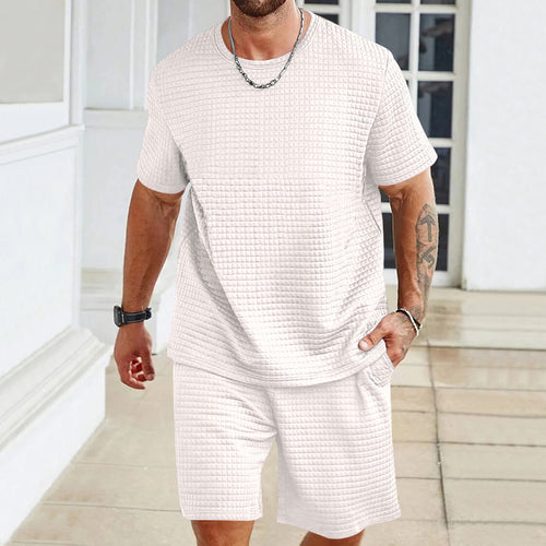 Casual short sleeve t-shirt and shorts set Lune London for men