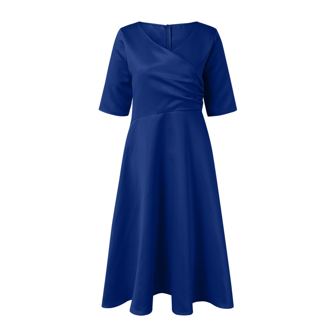 Ladies Elegant Midi Wrap Dress Lune London
