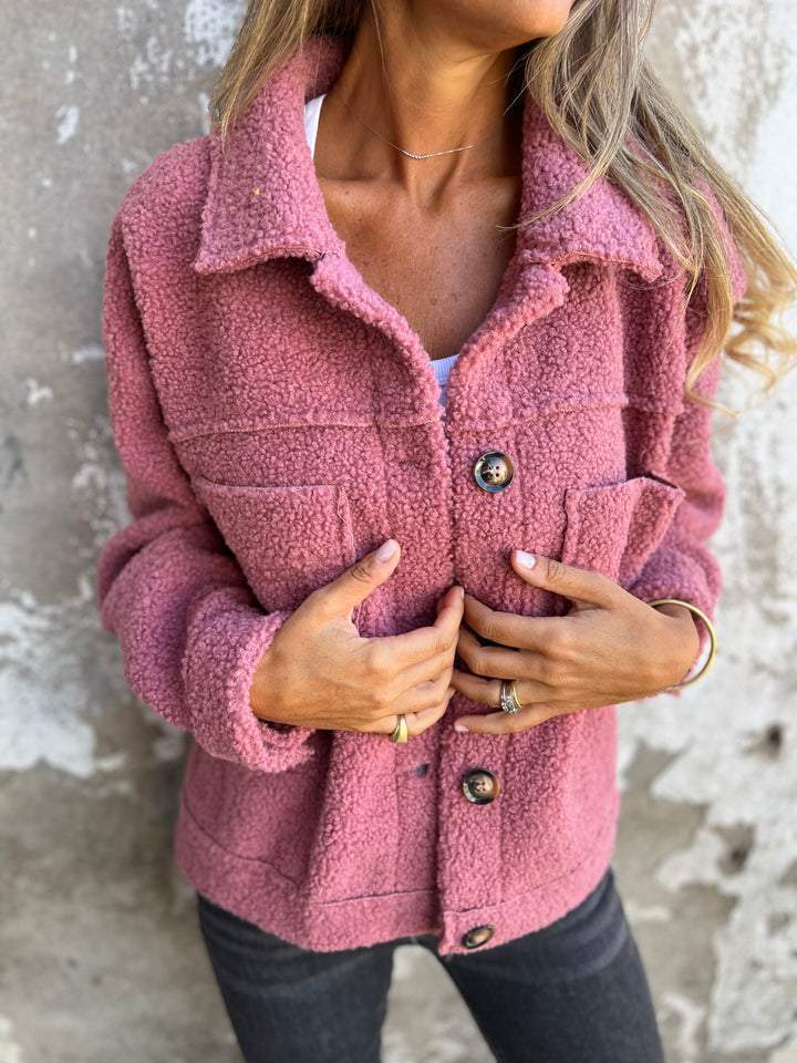 Ladies cozy and stylish fleece jacket with pockets Lune London