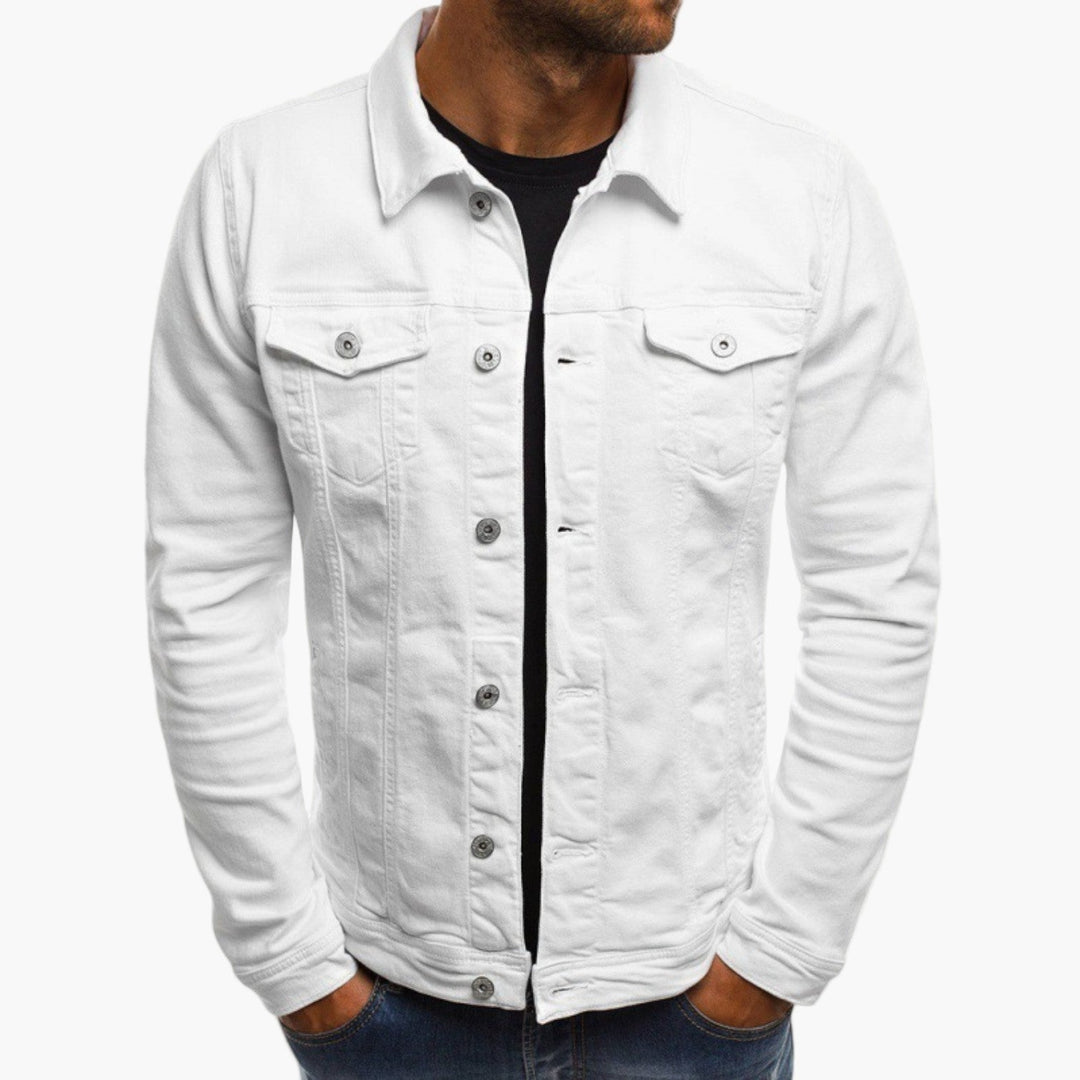 Chic und Stil | Slim Fit Denim Jacket - Classic casual look for everyday and work