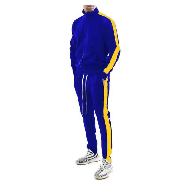 Men's sports suit with high collar and side stripes Lune London