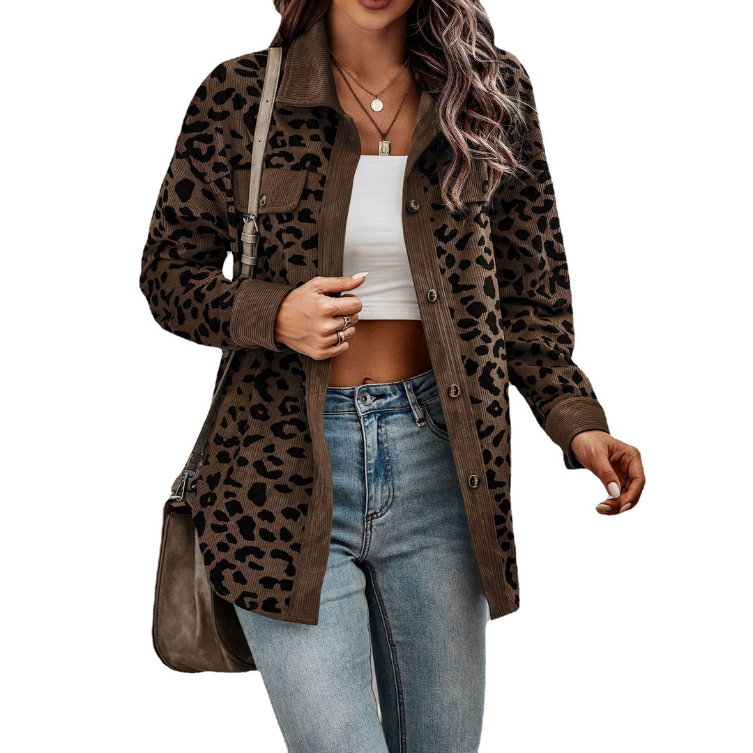 Casual linen jacket for women in animal print Lune London