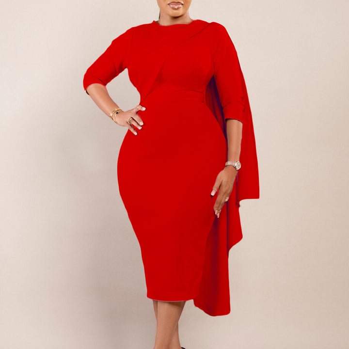 Midi dress for women with asymmetric cut Lune London
