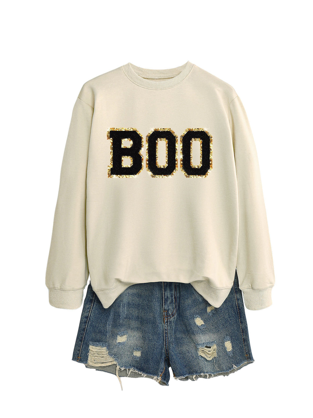 Sweat-shirt femme avec impression scintillante Chic & Stil