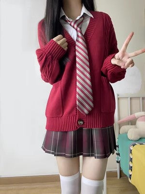 Women's knitted jacket with puff sleeves and pockets Lune London
