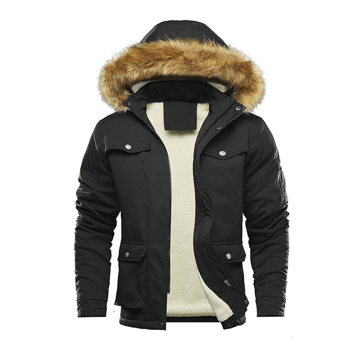 Men's insulated winter jacket with removable hood and lining Lune London