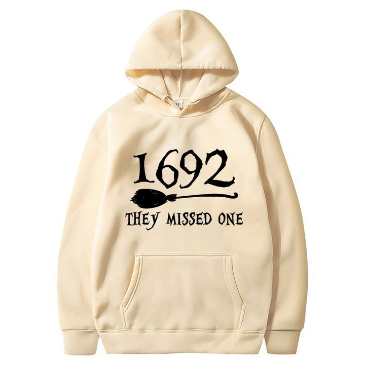 Women’s hooded sweatshirt with creative Halloween motif and loose fit Lune London