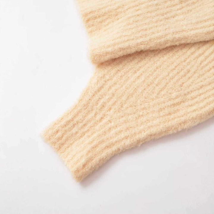Cozy knit cardigan for ladies with V-neck and button details Lune London