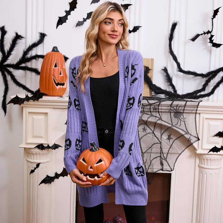 Cardigan femme avec motif fantôme Chic & Stil