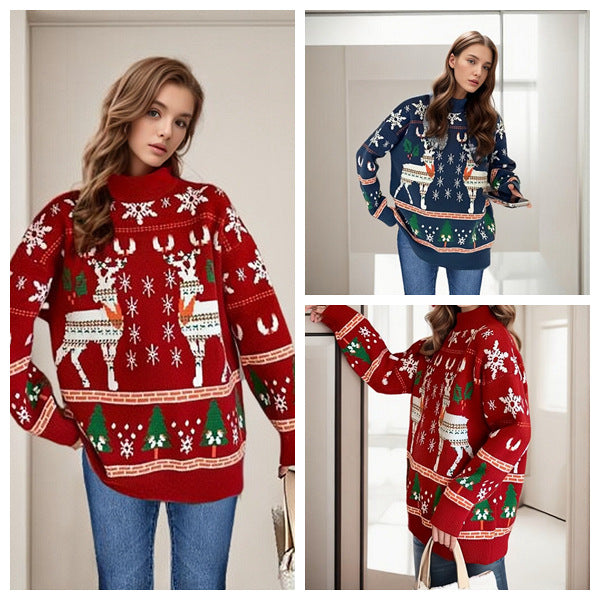 Lune London festive patterned Christmas sweater for women