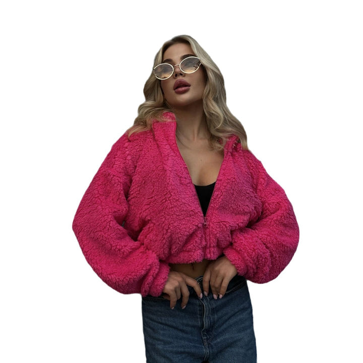 Ladies comfortable fleece jacket with animal hood design Lune London
