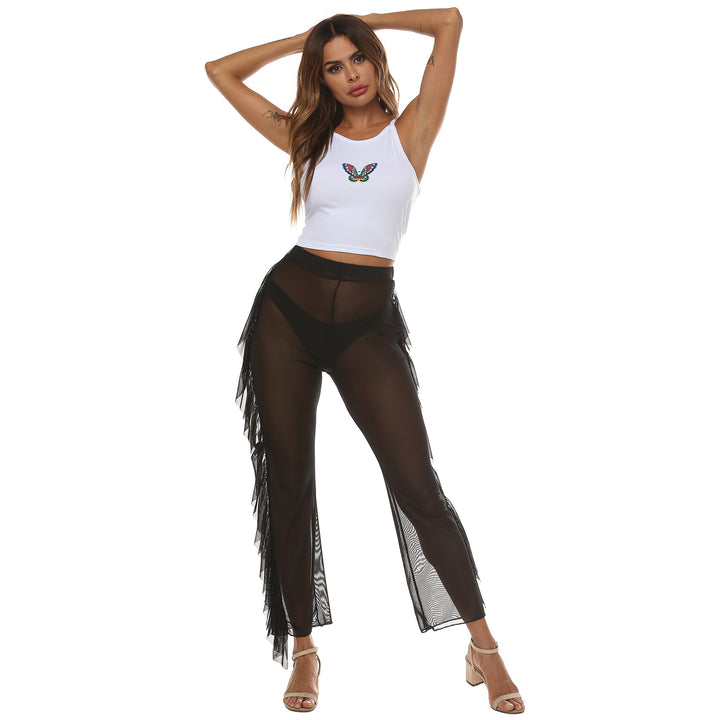 Women Transparent Mesh Beach Pants Lune London