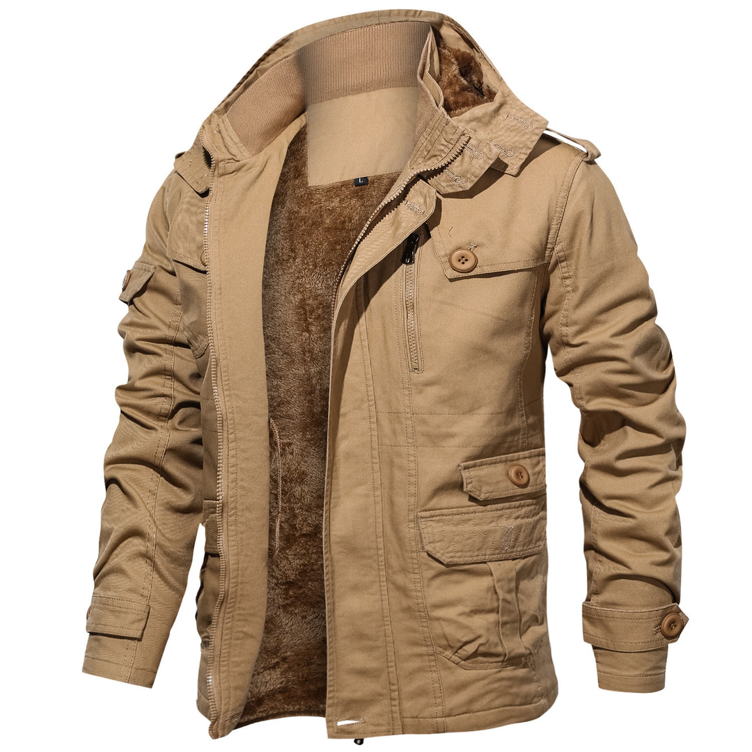Multifunctional outdoor jacket for men with cozy inner lining Lune London