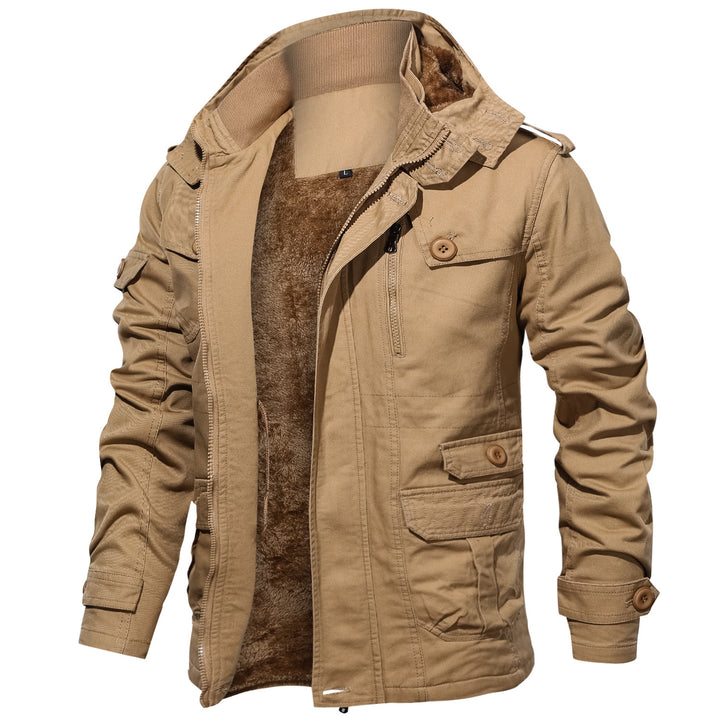 Multifunctional outdoor jacket for men with cozy inner lining Lune London