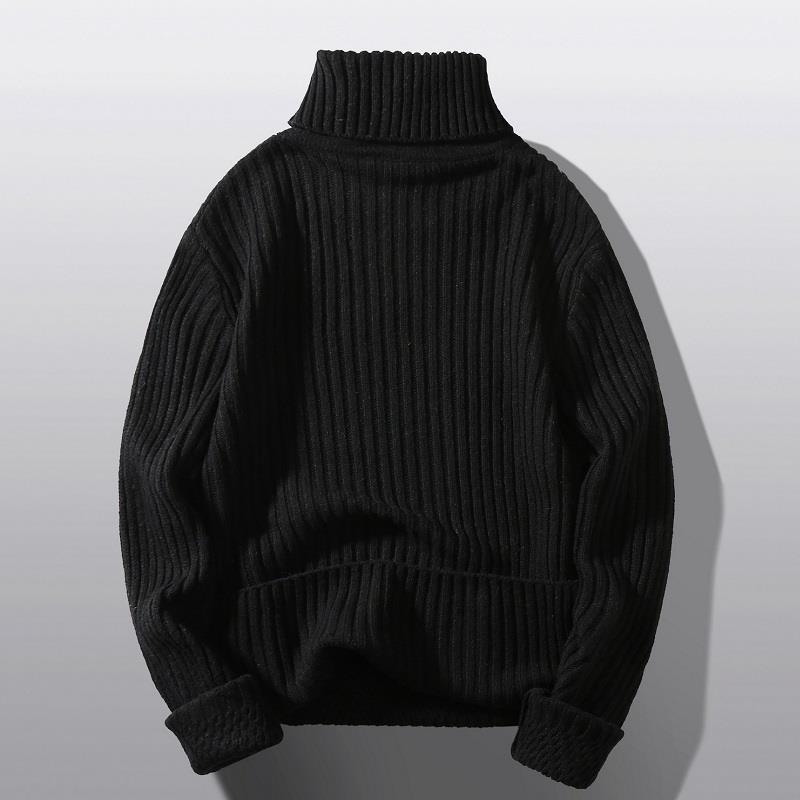 Chunky knit turtleneck sweater for women with an elaborate textured pattern Lune London