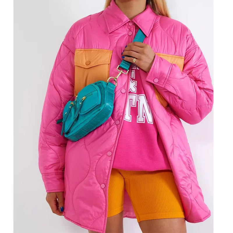 Quilted transition jacket for women with noteworthy pockets and a trendy fit Lune London