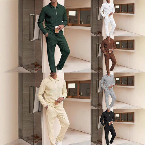 Casual sweat set for men with textured upper material Lune London