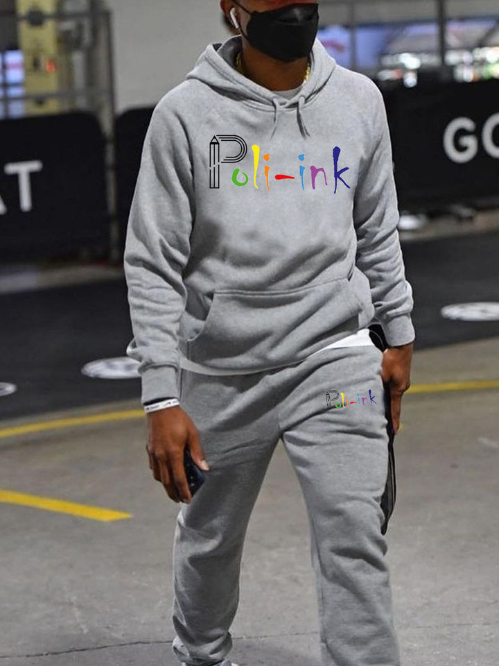 Women’s hoodie and jogger set with a colorful graphic design Lune London