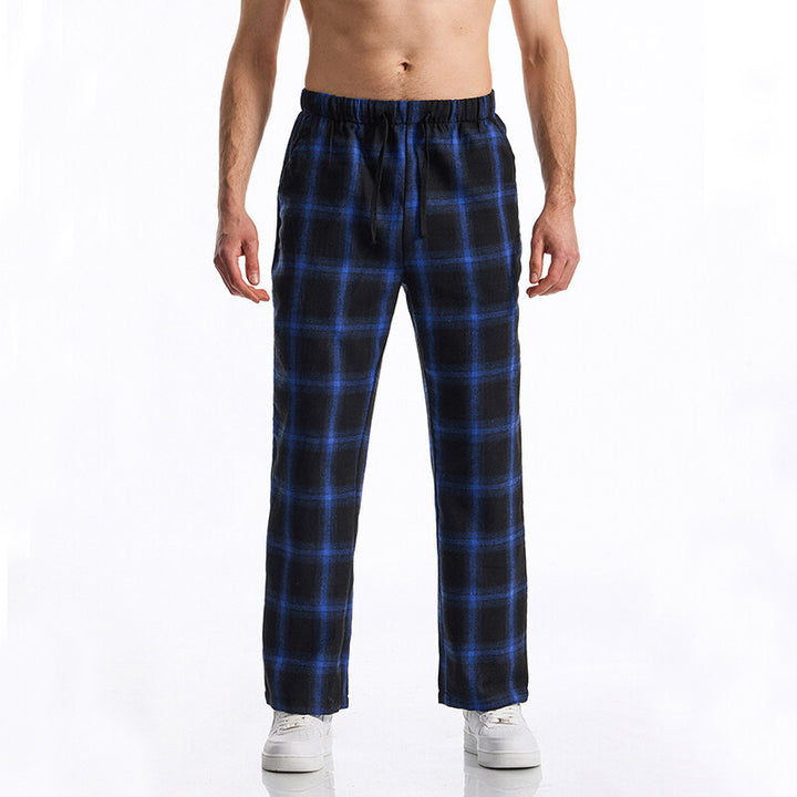 Men's flannel pajama pants with comfortable elastic waistband Lune London