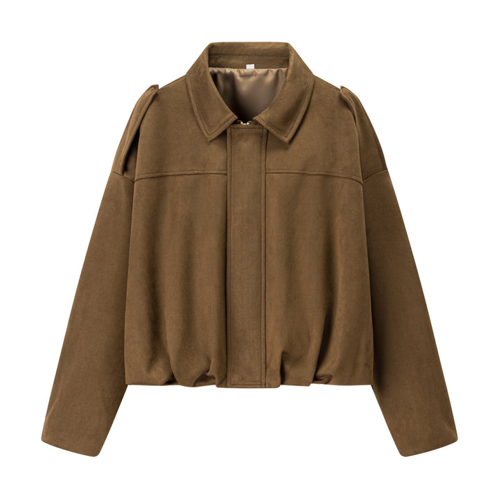 Short transitional jacket for women with modern details and a relaxed fit Lune London