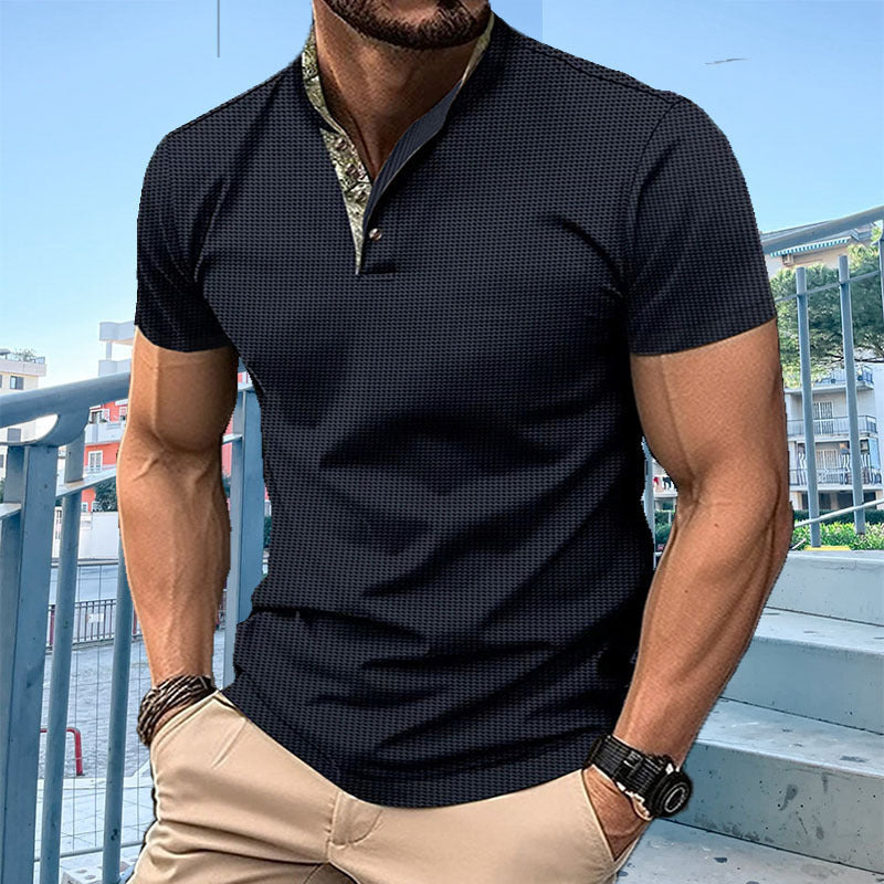 Men's polo with modern collar Lune London