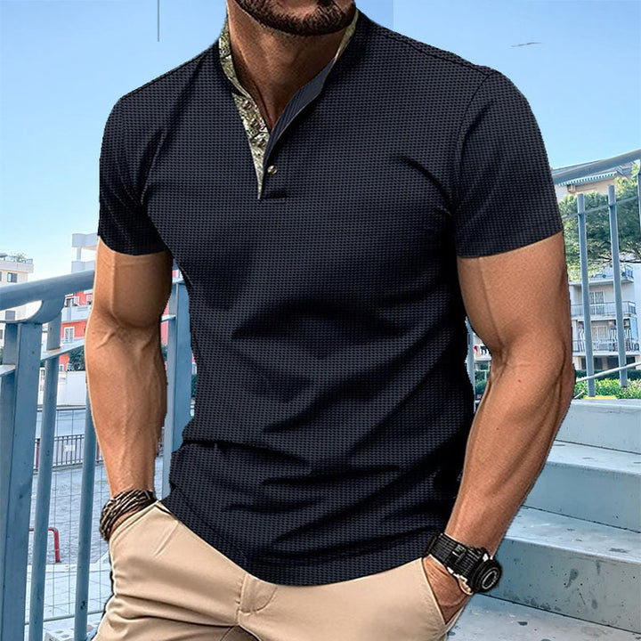 Men's polo with modern collar Lune London