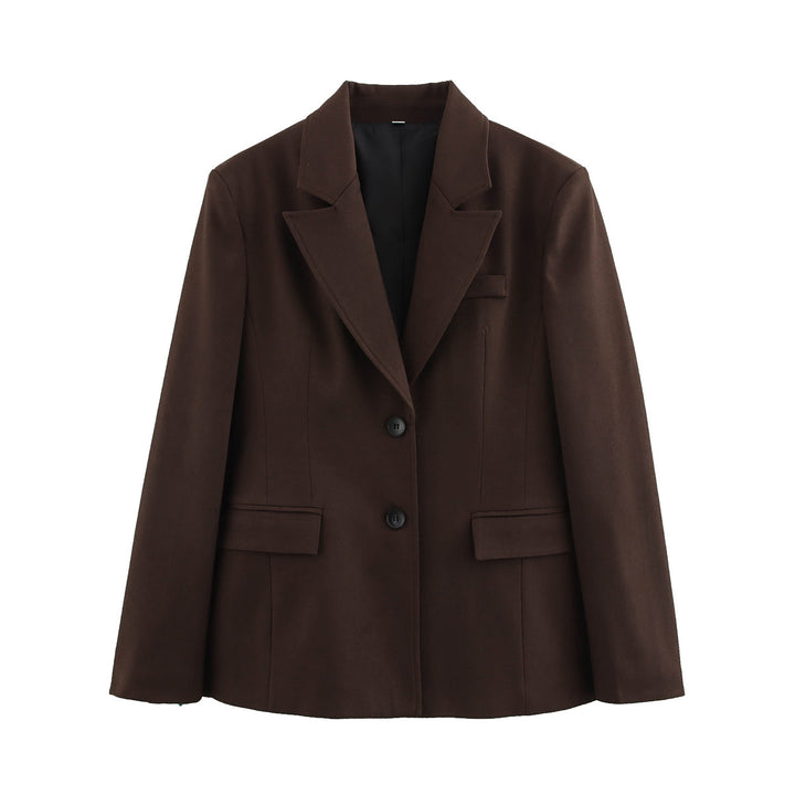 Elegant blazer jacket for women with structured design and practical pockets Lune London