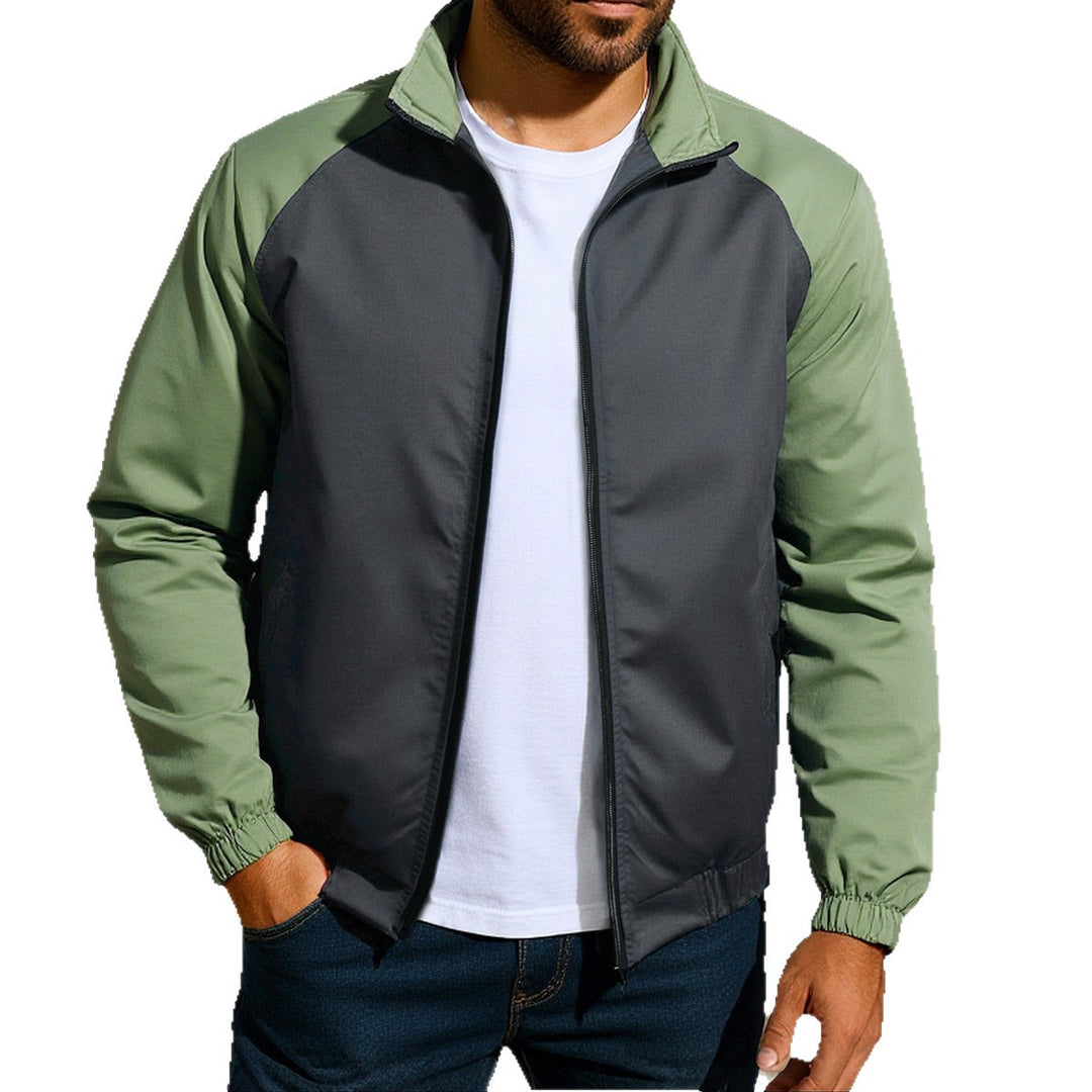 Lightweight functional jacket for men with protective high collar Lune London