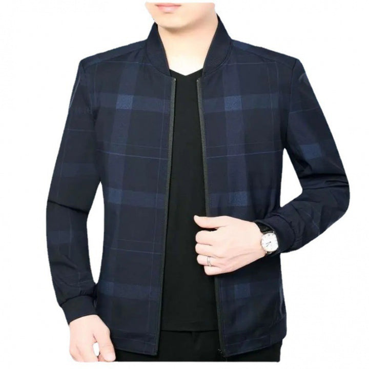 Checked fashion jacket for men with innovative cut Lune London