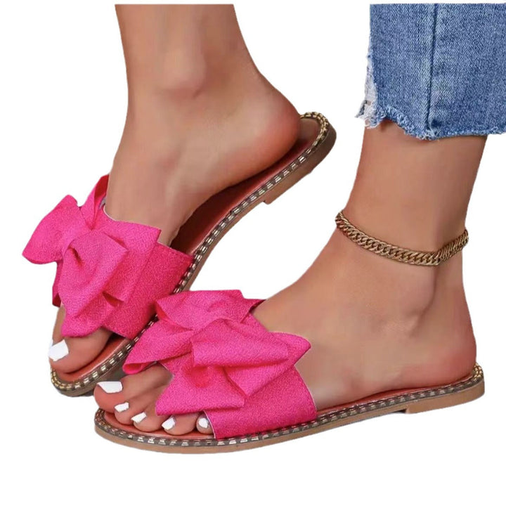 Women's Slippers with Decorative Bow Design and Non-Slip Sole Lune London