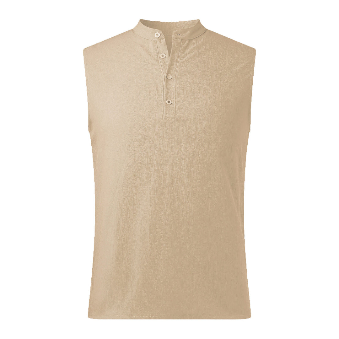 Men's Henley tank top in breathable and lightweight material Lune London