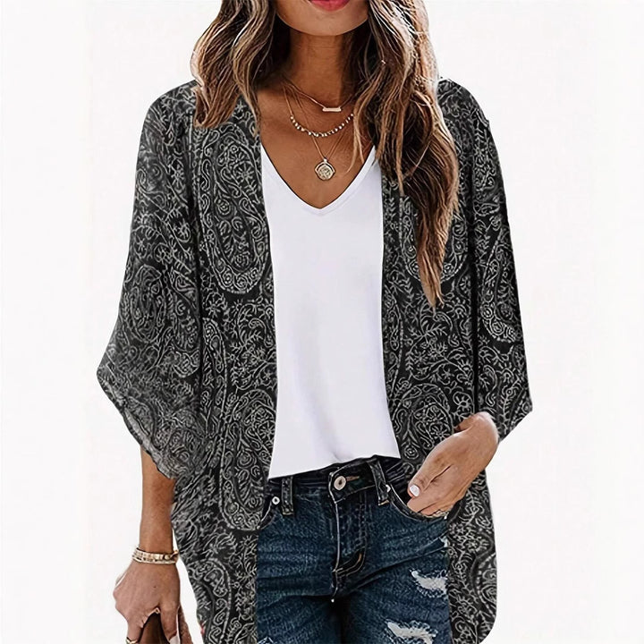 Kimono jacket for women with trendy pattern and casual fit Lune London