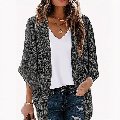 Kimono jacket for women with trendy pattern and casual fit Lune London