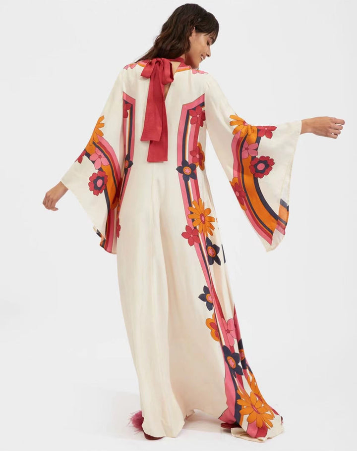 Lune London | Printed Three-Quarter Sleeve Dress