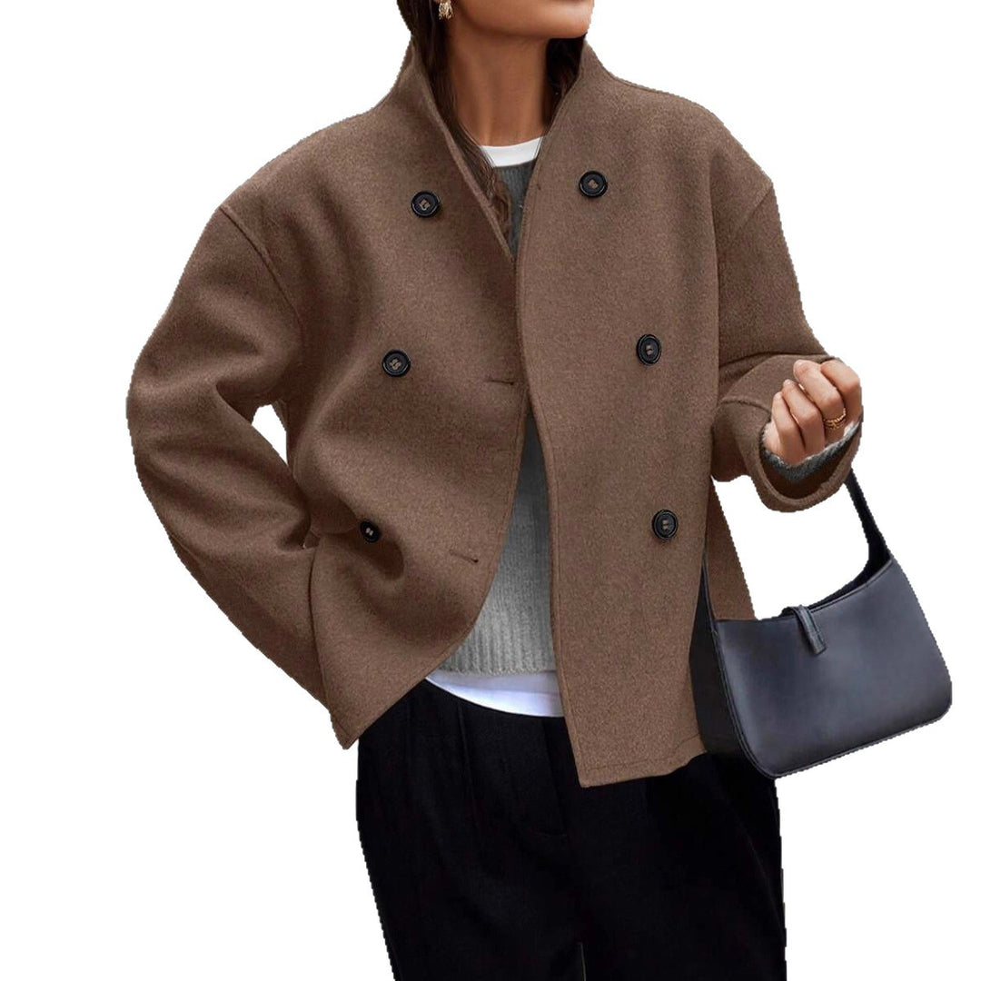 Ladies boucle jacket lined with double row of buttons Lune London